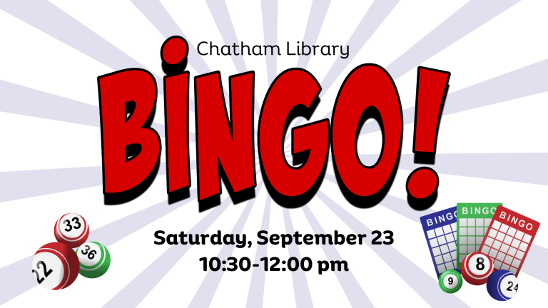 2023 September Monthly Bingo – Chatham