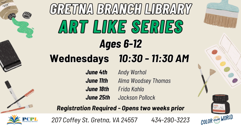 Art Like Series June 4 11 18 and 25