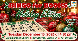 Bingo for Books - Holiday Edition Gretna